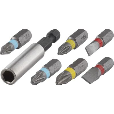 Wolfcraft 2446000 - Set de Puntas - Phillips Pozidriv - Acier Durable Wolfcraft 2446000 - Set de Puntas - Phillips Pozidriv - Acier Durable
