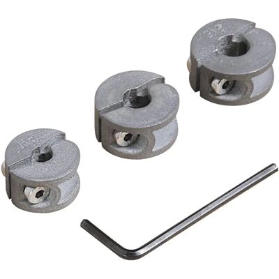Arresti di profondità Wolfcraft - Set di 3 - 10 mm Arresti di profondità Wolfcraft - Set di 3 - 10 mm