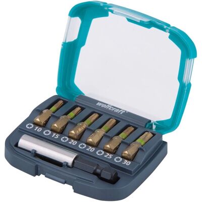 Wolfcraft Modèle 2964000 - Ensemble d'Outils avec Bits Torx Enduits de Diamant - 7 pièces - Publicité Wolfcraft Modèle 2964000 - Ensemble d'Outils avec Bits Torx Enduits de Diamant - 7 pièces - Publicité