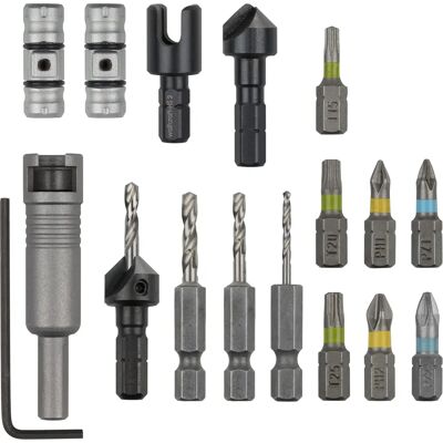 Wolfcraft Modell 3086000 All-in-One Flipbit Werkzeugsatz Wolfcraft Modell 3086000 All-in-One Flipbit Werkzeugsatz