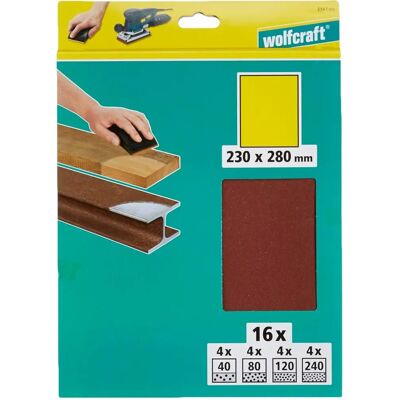 Wolfcraft 3141000 - Szuper szemcsés csiszolópapír - 230x280mm Wolfcraft 3141000 - Szuper szemcsés csiszolópapír - 230x280mm