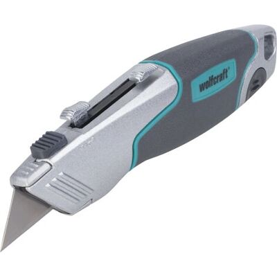 Wolfcraft 4200000 Dualklingenmesser - Ergonomisches Metallgehäuse Wolfcraft 4200000 Dualklingenmesser - Ergonomisches Metallgehäuse