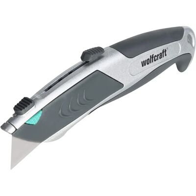 Wolfcraft Professional Auto-Load Trapezium Knife - Knife Wolfcraft Professional Auto-Load Trapezium Knife - Knife
