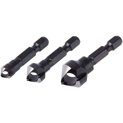 Wolfcraft 4375000 - Deburring & Countersinking Set - Ø 8-16 mm Wolfcraft 4375000 - Deburring & Countersinking Set - Ø 8-16 mm