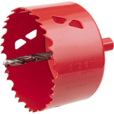 Wolfcraft 5485000 Fúró - 80mm, BiM, HSS, 6mm mélység Wolfcraft 5485000 Fúró - 80mm, BiM, HSS, 6mm mélység