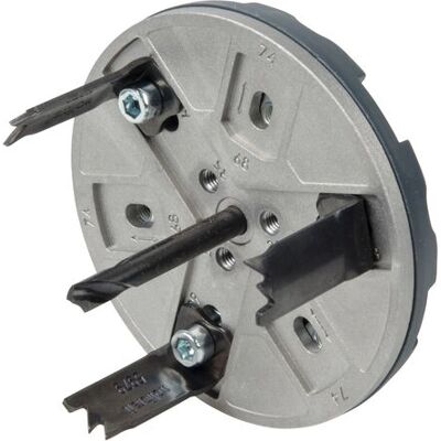 Wolfcraft Bohrer - Verstellbare Kreissäge für Gipskarton & Holz - 35-83mm Wolfcraft Bohrer - Verstellbare Kreissäge für Gipskarton & Holz - 35-83mm