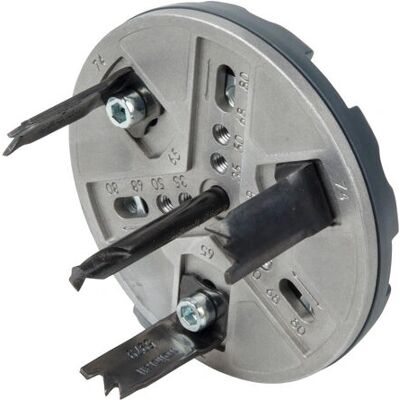 Wolfcraft Verstellbare Lochsäge Ø 35-80 mm - Bohrersäge Wolfcraft Verstellbare Lochsäge Ø 35-80 mm - Bohrersäge