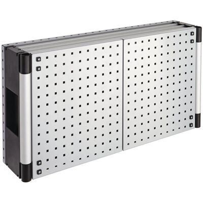Armario de pared Wolfcraft 6086000 con puertas perforadas y estantes de acero - Almacenamiento Armario de pared Wolfcraft 6086000 con puertas perforadas y estantes de acero - Almacenamiento