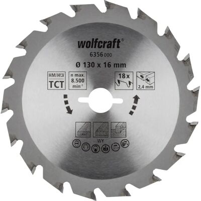 Wolfcraft 6356000 - Lame de scie circulaire en carbure - 130mm - Publicité Wolfcraft 6356000 - Lame de scie circulaire en carbure - 130mm - Publicité