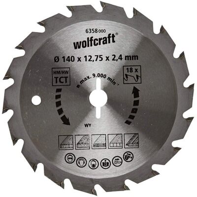 Wolfcraft 6376000 - Disco de sierra circular - 30 dientes - 190mm Wolfcraft 6376000 - Disco de sierra circular - 30 dientes - 190mm