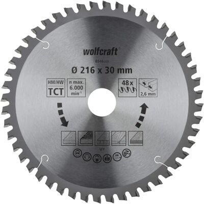 Wolfcraft Model CT 48T Tarcza do piły 216mm Wolfcraft Model CT 48T Tarcza do piły 216mm