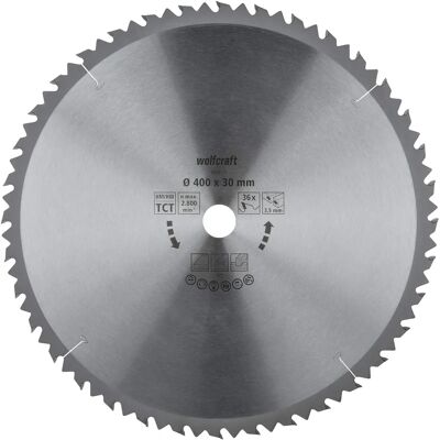 Wolfcraft Braune Kreissägeblatt - 36Z 400mm - Langlebig & Leise Wolfcraft Braune Kreissägeblatt - 36Z 400mm - Langlebig & Leise