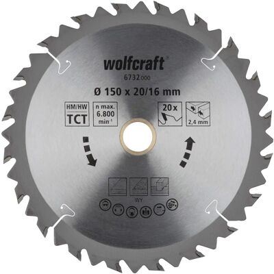 Lama per sega circolare Wolfcraft TC - Tagli rapidi e grossolani Lama per sega circolare Wolfcraft TC - Tagli rapidi e grossolani