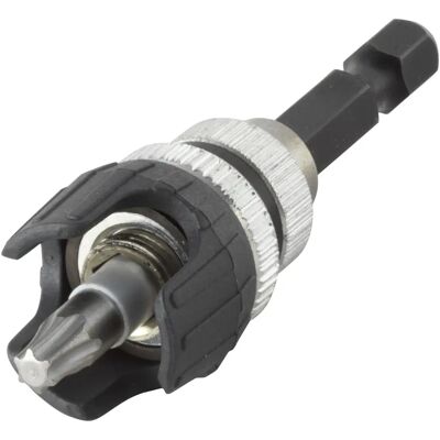 Wolfcraft 6961000 Bithalter mit Magnet, Tiefenstopp, Edelstahl Wolfcraft 6961000 Bithalter mit Magnet, Tiefenstopp, Edelstahl