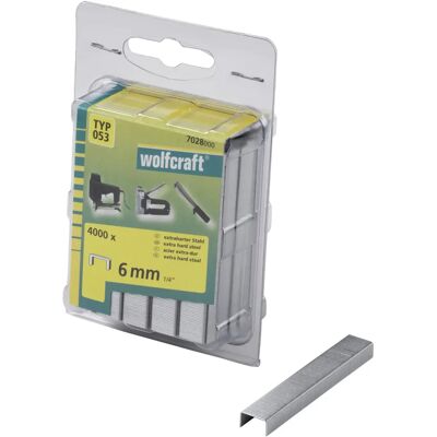 Wolfcraft 7028000 Breite Heftklammer Typ 53 4000 Stk - Klammern Wolfcraft 7028000 Breite Heftklammer Typ 53 4000 Stk - Klammern