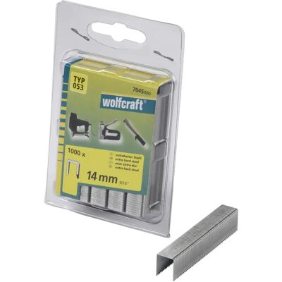 Wolfcraft 053 Klammern - Breiter Kopf D-Typ 14mm Wolfcraft 053 Klammern - Breiter Kopf D-Typ 14mm