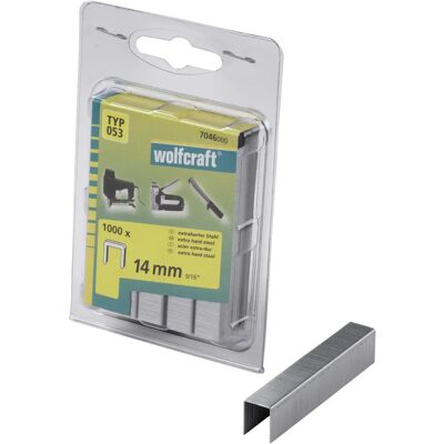 Wolfcraft Modell 053 Klammern - 14mm, 1000 Stück Wolfcraft Modell 053 Klammern - 14mm, 1000 Stück