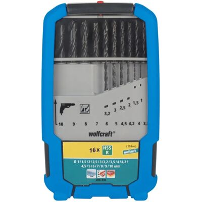 Wolfcraft 7103000 - Juego de 16 Brocas para Metal Wolfcraft 7103000 - Juego de 16 Brocas para Metal