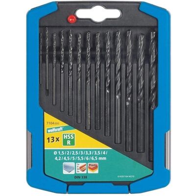 Wolfcraft 7104000 - Bohrersatz für Metall - 13 Größen Wolfcraft 7104000 - Bohrersatz für Metall - 13 Größen