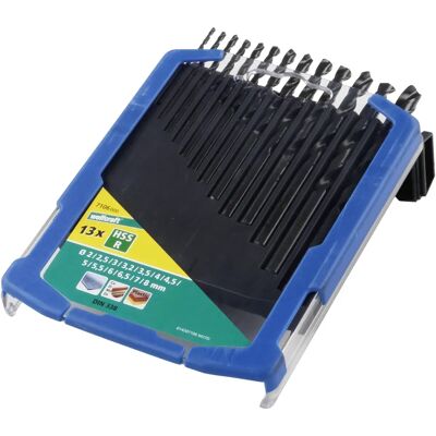 Wolfcraft 7106000 Mèches - Ensemble de 13 HSS pour métal Wolfcraft 7106000 Mèches - Ensemble de 13 HSS pour métal