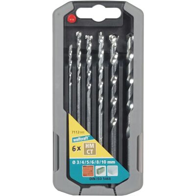Juego de Brocas para Piedra Wolfcraft 7112000 - 6 Piezas Juego de Brocas para Piedra Wolfcraft 7112000 - 6 Piezas