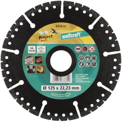 Wolfcraft Modell 8336000 Diamantscheibe für Winkelschleifer - Universalschneider Wolfcraft Modell 8336000 Diamantscheibe für Winkelschleifer - Universalschneider