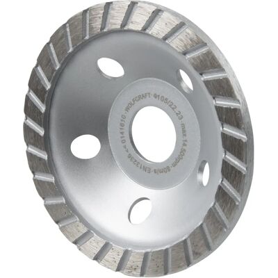 Wolfcraft 8387000 - Roue à coupe diamantée - Grande capacité d'enlèvement - Pour meuleuses d'angle Wolfcraft 8387000 - Roue à coupe diamantée - Grande capacité d'enlèvement - Pour meuleuses d'angle