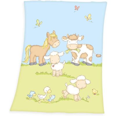 Baby Best mikrofiberfilt - Gårdsdjur 75cm Baby Best mikrofiberfilt - Gårdsdjur 75cm