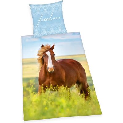 Herding Wendemotiv Bettwäsche-Set - Kinder Pferd Herding Wendemotiv Bettwäsche-Set - Kinder Pferd