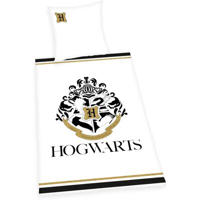Linge de lit réversible Harry Potter - Hogwarts - Publicité Linge de lit réversible Harry Potter - Hogwarts - Publicité