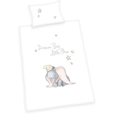 Disney Dumbo omkullbar sängkläder - Bomull, 100x135 cm Disney Dumbo omkullbar sängkläder - Bomull, 100x135 cm