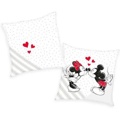 Herding Mickey & Minnie Decoratief Kussen - Zachte Velboa 40x40 cm Herding Mickey & Minnie Decoratief Kussen - Zachte Velboa 40x40 cm