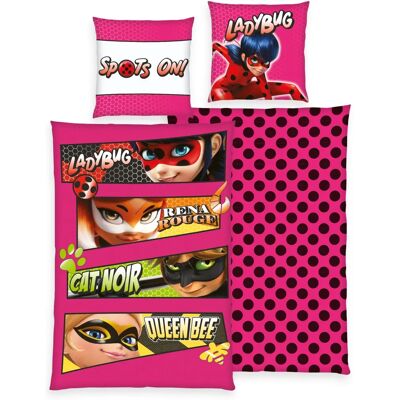 Set di Biancheria da Letto Herding Miraculous - Cotone, Reversibile Set di Biancheria da Letto Herding Miraculous - Cotone, Reversibile