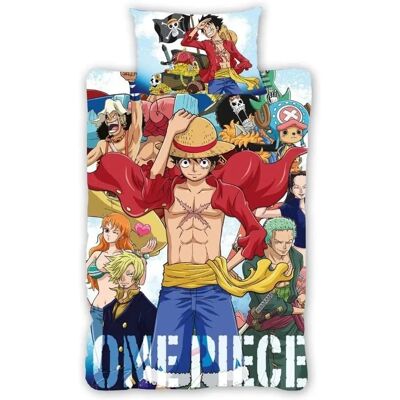 One Piece Single Duvet Cover Set - Reversible, 135x200cm, Blue One Piece Single Duvet Cover Set - Reversible, 135x200cm, Blue