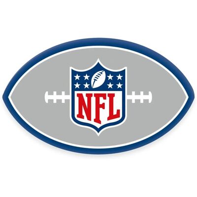 Coussin NFL Herding - 22x36cm - Polyester - Gris/Bleu - Licence Officielle Coussin NFL Herding - 22x36cm - Polyester - Gris/Bleu - Licence Officielle