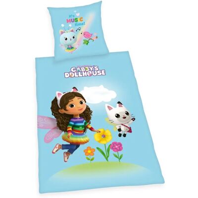 Juego de Ropa de Cama Gabby's Dollhouse - 70x90 + 140x200 cm Juego de Ropa de Cama Gabby's Dollhouse - 70x90 + 140x200 cm