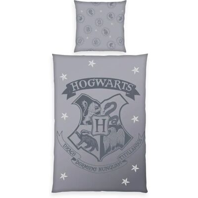 Harry Potter Gray Bedding Set - 135x200/80x80 cm Harry Potter Gray Bedding Set - 135x200/80x80 cm