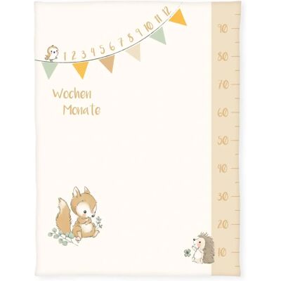 Klaus Herding GmbH Herding 1540223014 - Baby milestones blanket Waldfreunde - Baby- och milstolpefilt Klaus Herding GmbH Herding 1540223014 - Baby milestones blanket Waldfreunde - Baby- och milstolpefilt