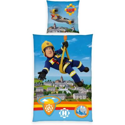 Set Lenzuola Herding Sam Pompiere - Multicolore, 135x200/80x80 cm Set Lenzuola Herding Sam Pompiere - Multicolore, 135x200/80x80 cm