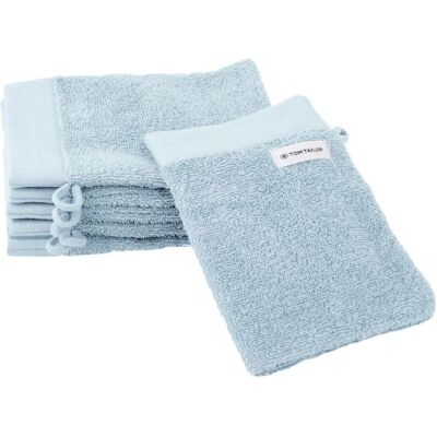 TOM TAILOR HOME - Celeste Set di 6 Guanti da bagno - Asciugamani TOM TAILOR HOME - Celeste Set di 6 Guanti da bagno - Asciugamani