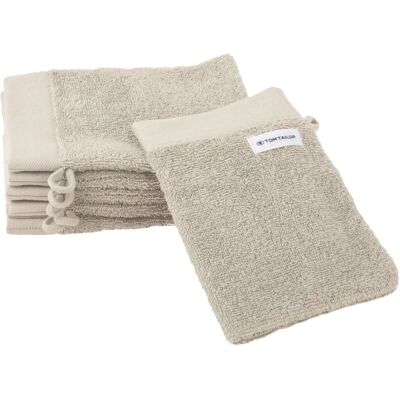 TOM TAILOR HOME Beigefarbener Unifarben Frottier-Waschhandschuh - Waschhandschuh TOM TAILOR HOME Beigefarbener Unifarben Frottier-Waschhandschuh - Waschhandschuh