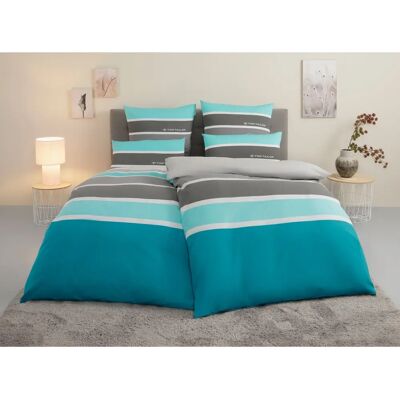 TOM TAILOR HOME Felix Türkis Reforcé Bettwäsche 135x200/155x220cm TOM TAILOR HOME Felix Türkis Reforcé Bettwäsche 135x200/155x220cm
