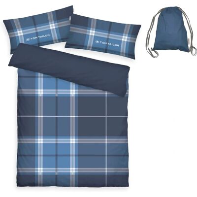 TOM TAILOR HOME - Eric - blau - kariert - Bedding Set TOM TAILOR HOME - Eric - blau - kariert - Bedding Set