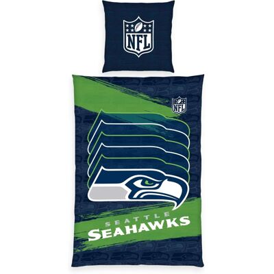 NFL Seahawks Reversibelt Bomullssätt - Sängkläder NFL Seahawks Reversibelt Bomullssätt - Sängkläder