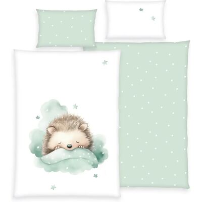 HERING Baby-Bettwäsche-Set - Kleiner Igel, Baumwolle, 2 Stück HERING Baby-Bettwäsche-Set - Kleiner Igel, Baumwolle, 2 Stück