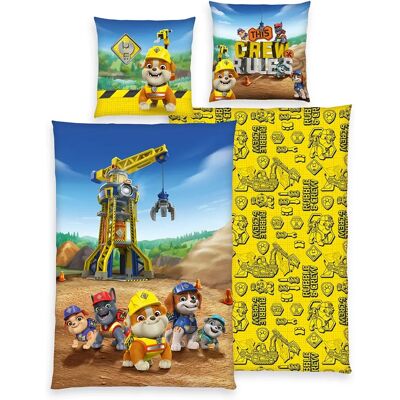 HERDING Bettwäsche-Set - Paw Patrol Rubble & Crew, bunt, 135x200cm, 80x80cm, Baumwolle - Bettwäsche HERDING Bettwäsche-Set - Paw Patrol Rubble & Crew, bunt, 135x200cm, 80x80cm, Baumwolle - Bettwäsche