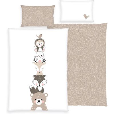 Set di Biancheria da Letto Bimbo Herding 2485413063 - Reversibile Woodland Crew Set di Biancheria da Letto Bimbo Herding 2485413063 - Reversibile Woodland Crew