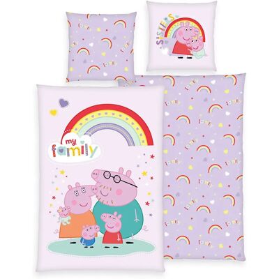 Set di biancheria HERDING - Peppa Pig, Colorato, Rinforzato, 135x200 cm Set di biancheria HERDING - Peppa Pig, Colorato, Rinforzato, 135x200 cm