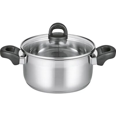 ELO Turmalin Silber Edelstahl Kochtopf - 2 Stück ELO Turmalin Silber Edelstahl Kochtopf - 2 Stück