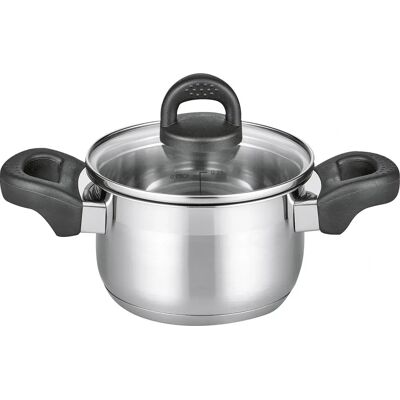ELO Turmalin Fleischtopf - Edelstahl 14cm, silber ELO Turmalin Fleischtopf - Edelstahl 14cm, silber